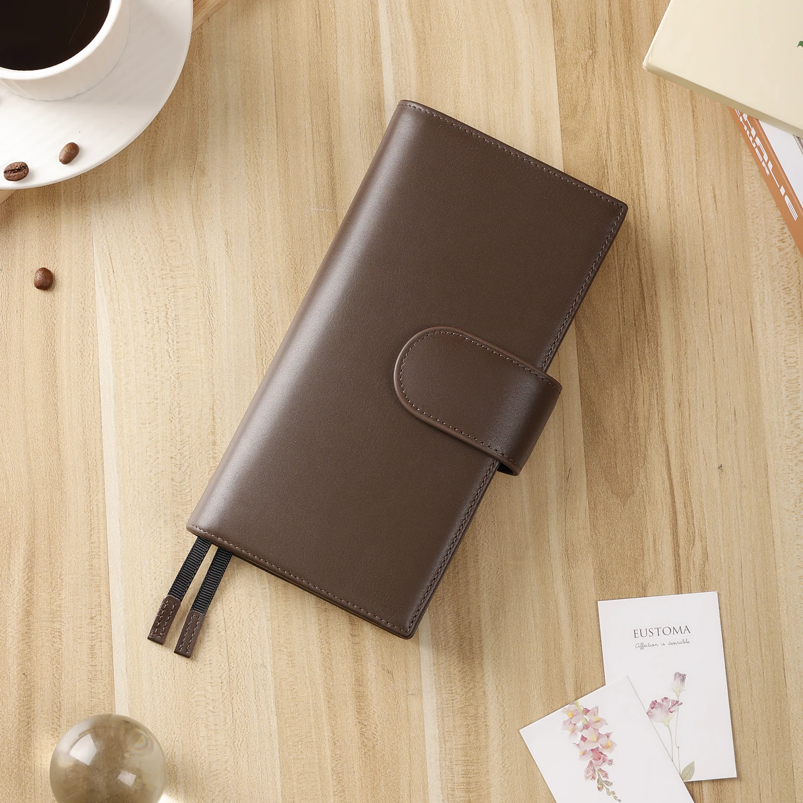 Smartfee Planner Cover for Hobonichi Week /Weeks Mega Genuine Oil waxy/Np Leather Notebook Zipper Journal Cover with Back Pocket 2