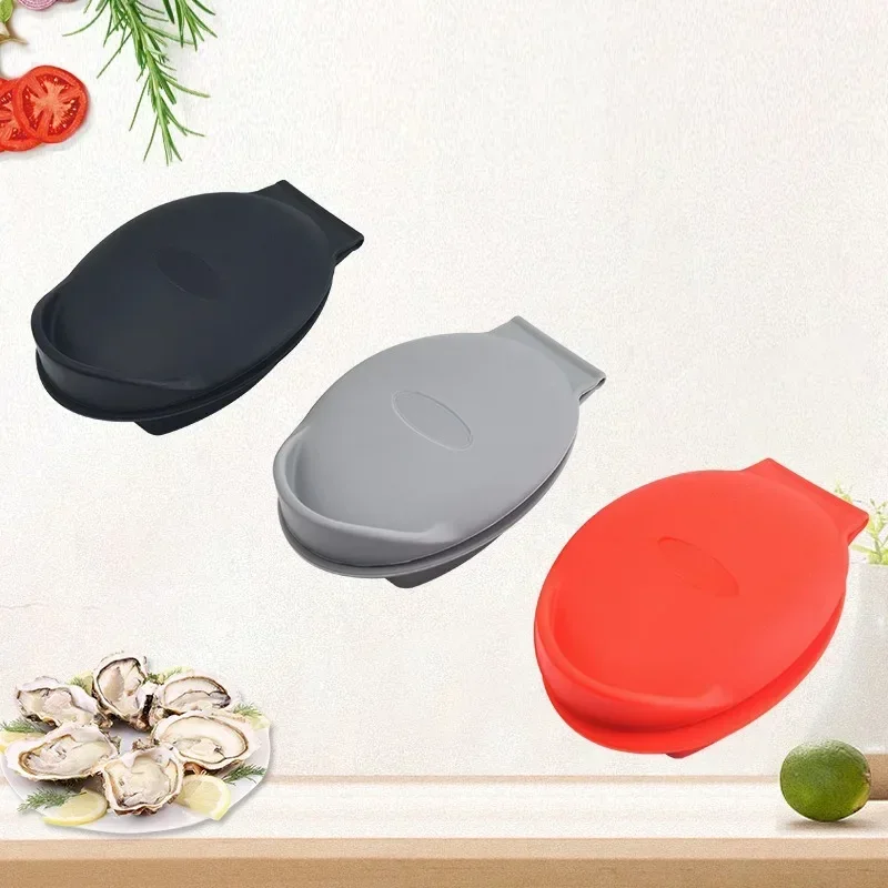 Silicone Oyster Shucker with Hand Protection Clip – Premium Seafood Shellfish Opener Tool