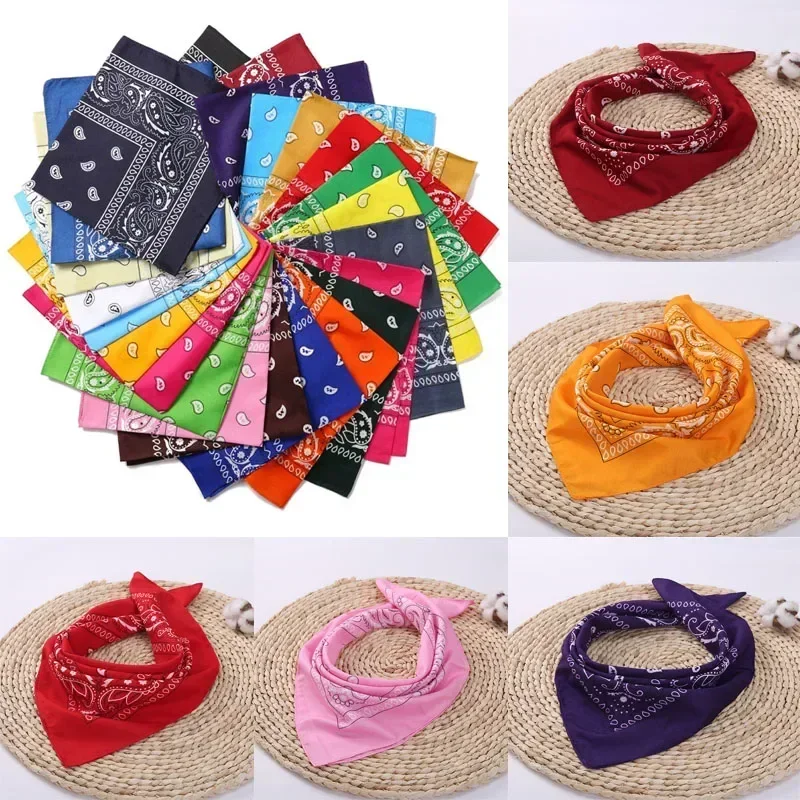 Popolare Hip Hop anacardi fiori Bandana uomo donna fasce per capelli fascia per capelli fasce da polso ameba sciarpe asciugamano regalo di natale