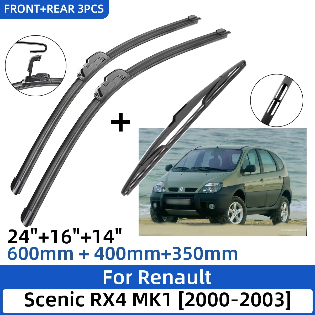 Renault Arkana Front Wiper Blades - Renault Parts Direct - View #7