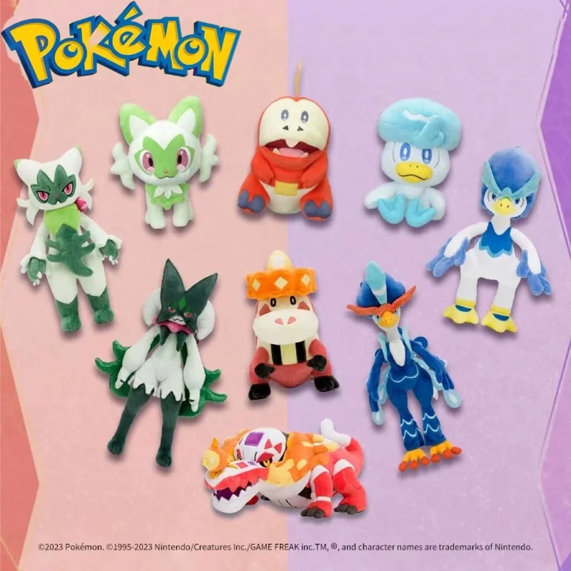 

Плюшевая игрушка Pokemon Kawaii Meowscarada, 80 см, мягкая набивная кукла-животные, декоративная подушка для комнаты, детские подарки на день рождения