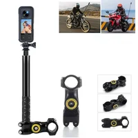New for Insta 360 x3 One X2 Motorcycle Bicycle Bike Handlebar Mount Invisible Monopod Accessories for Insta360 GoPro Camera 1