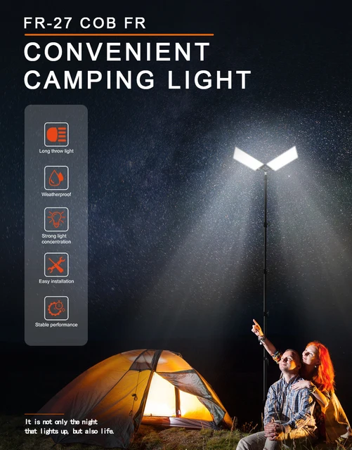 Conpex Led Camping Lights 11000 Lumens Telescoping Camping Light Tripod w/  case