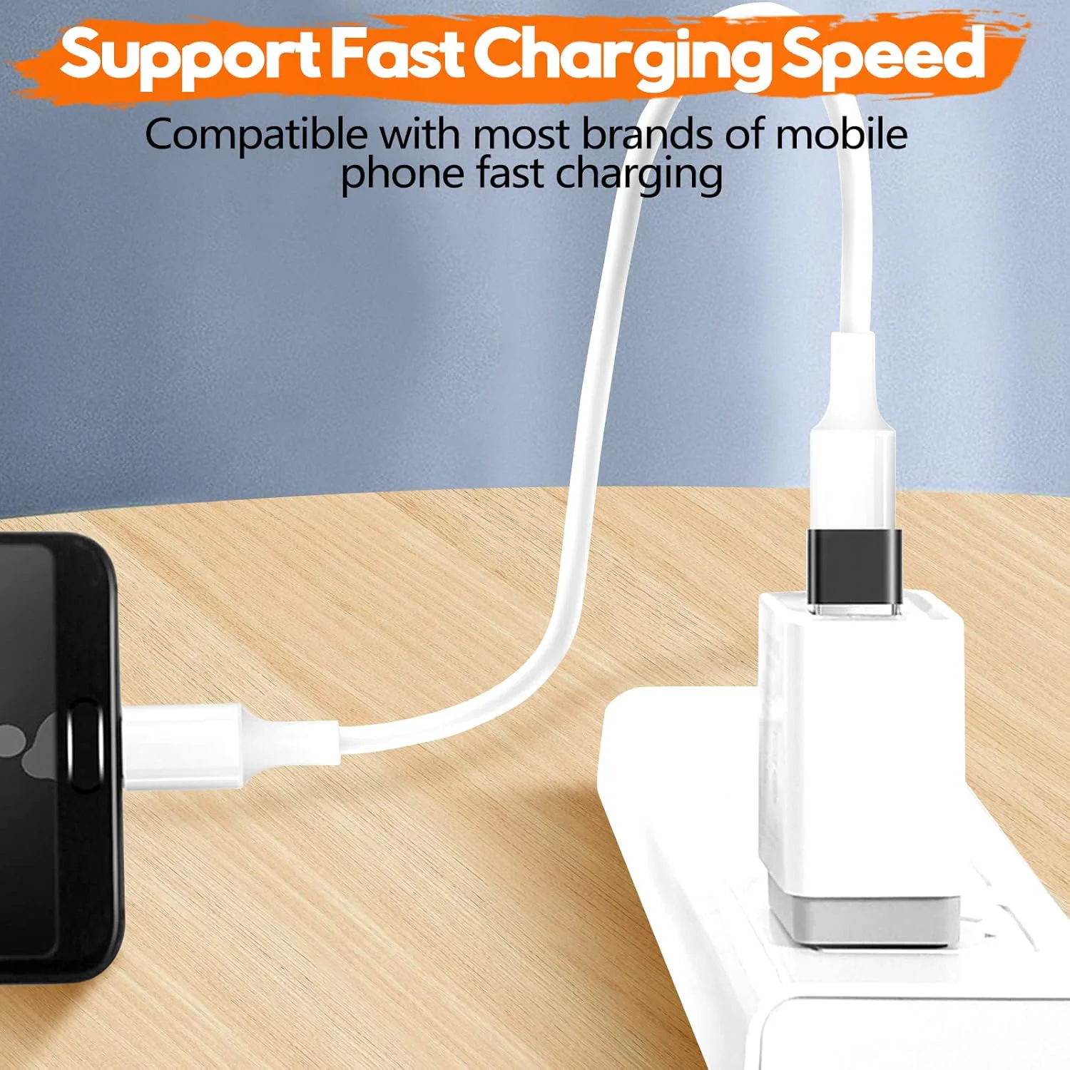 4개입 USB C 남성-USB 여성 어댑터 및 USB 남성-USB C 여성 어댑터 (아이폰, 삼성, 에어팟, 자동차용)