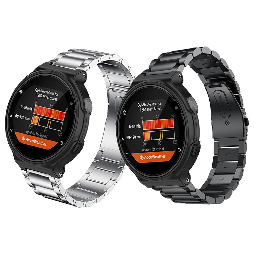 

Классический металлический браслет из нержавеющей стали для Garmin Forerunner 220, 230, 235, 630, 620, 735XT/touchs20, S5, S6, браслет с ремешком для инструментов