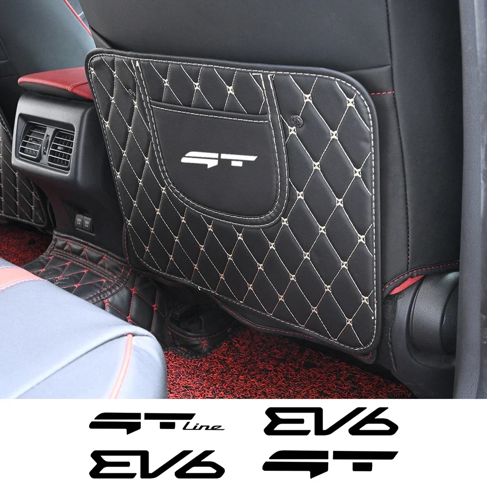 Per Kia Ev6 Gt Gt Line S 2021-2023 Car Anti-Child-Kick Pad Impermeabile Seat Back Protector Cover Auto Anti Dirt Pad Accessori