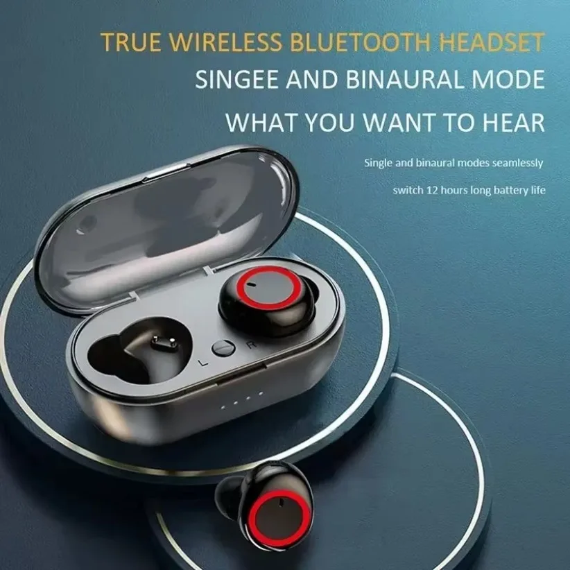 Y50 TWS Bluetooth Earphones Wireless Headset IPX7 Waterproof Deep Bass Earbuds True Wireless Stereo Headphones Sport Earphones 3