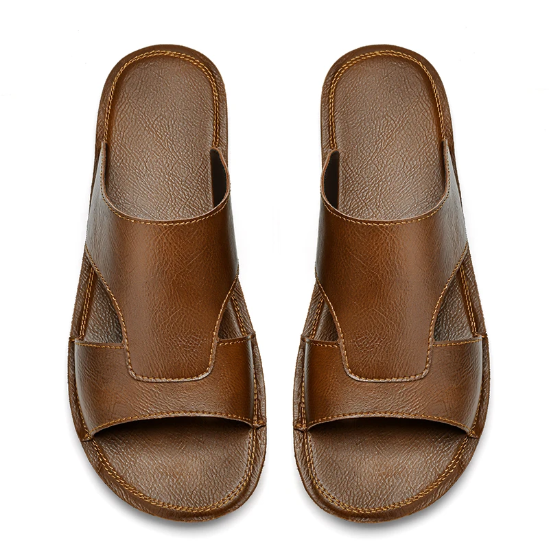 men's shoes high quality comfortable soft sole soft surface men's sandals simple casual Anti slip beach sandals slippers men
