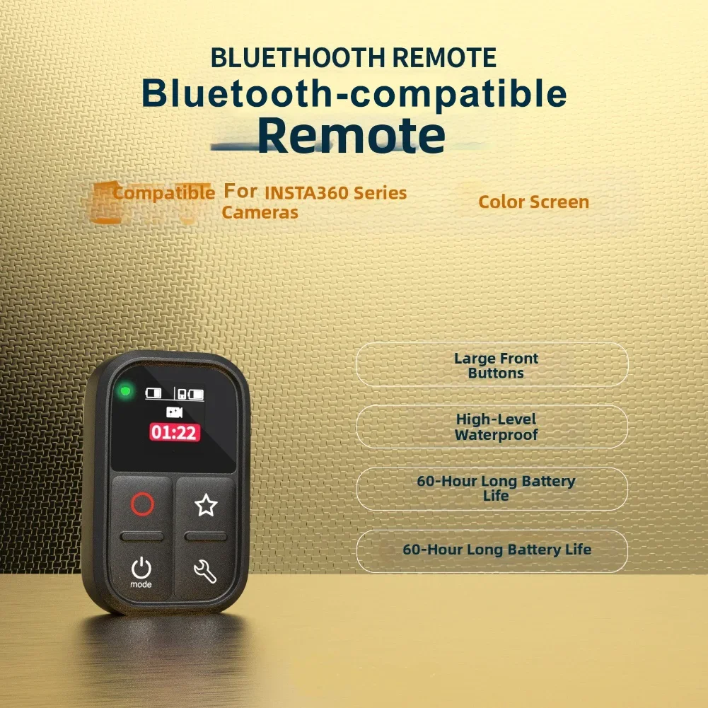 Insta360 X5/X4/X3/GO3S/AcePro2 스포츠 카메라용 액션 카메라 리모컨 방수 무선 BT 리모컨 액세서리