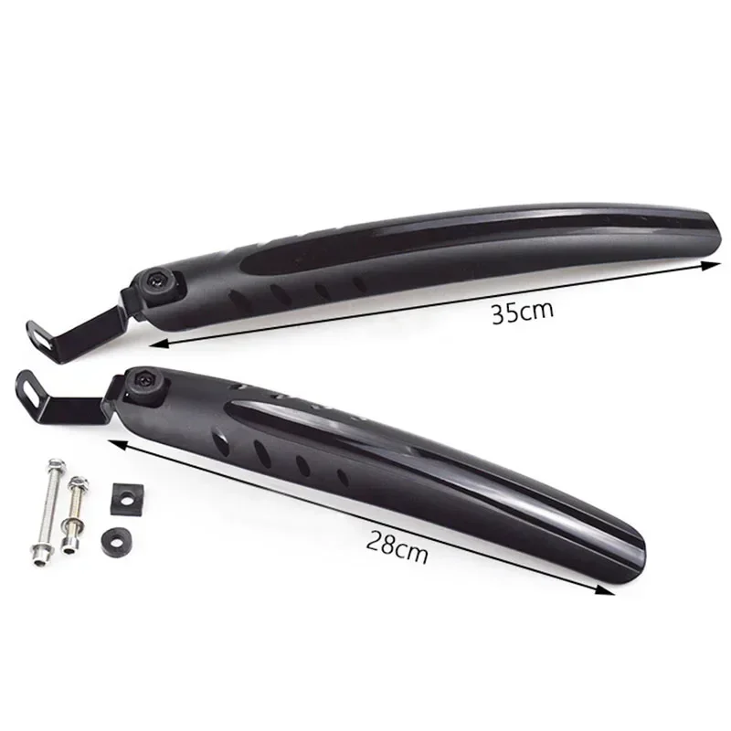 1 Set Folding Bike Mudguard 12 14 16 20 Inch Mountain Bike Fender Front And Rear Mud Guard Widen Lengthen Folding Bicycle Parts Bicycle Fender