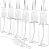 5PCS 10ml-60ml Empty Nasal Spray Pump White Plastic Spray Bottles Mist Nose Refillable Bottle Packaging Accessories 1