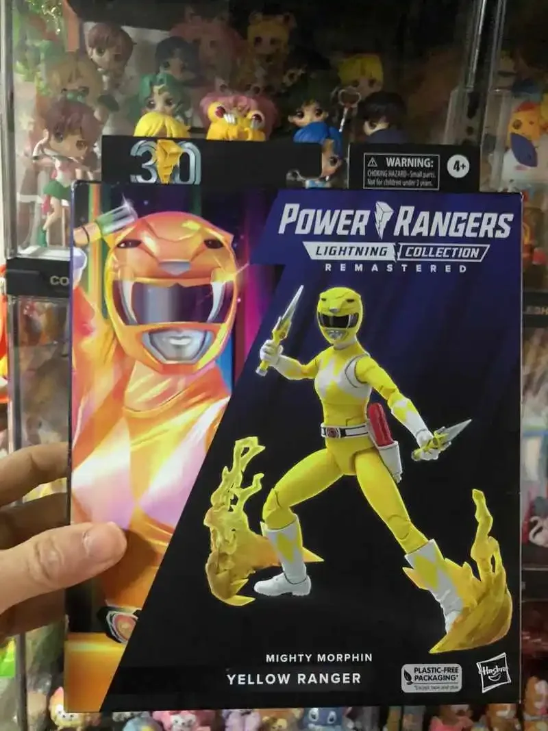 Power Rangers Lightning Collection Migty Morphin Black Yellow Red Green Blue Pink Ranger Anime Action Figure Figurine Gifts Toys