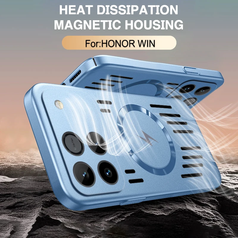 Breathable Cooling Magnetic Phone Case with Mesh Heat Dissipation
