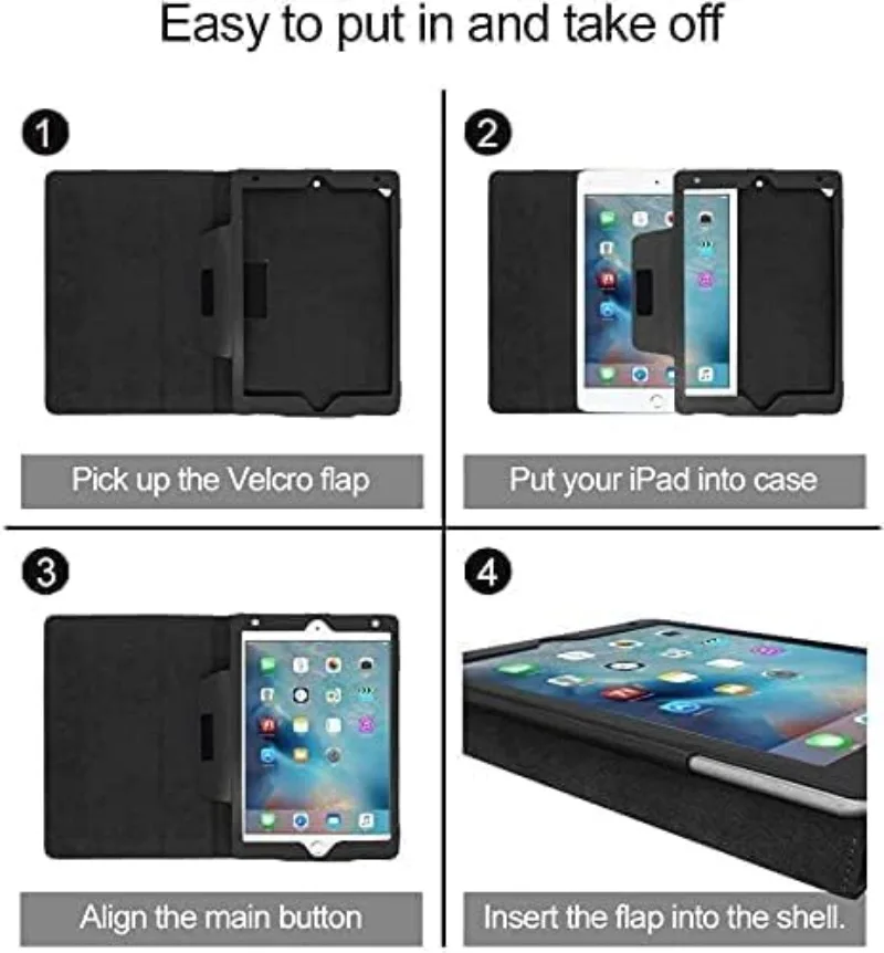 Premium PU Leather Flip Case for Tablets - Enhanced Protection & Style