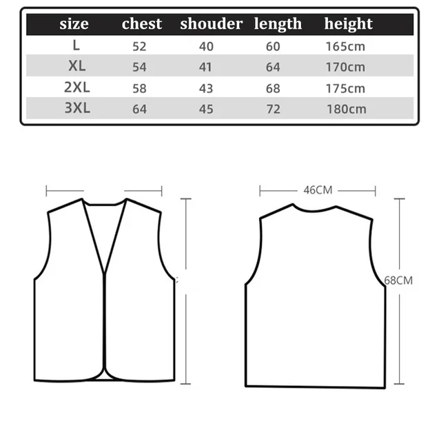 Reflective Vest Volunteer Worker Safety Clothing