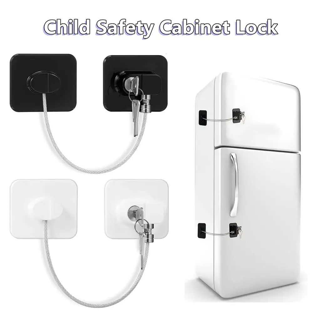 1PcsBabySafetyRefrigeratorLockWithKeysorCodedLockInfant