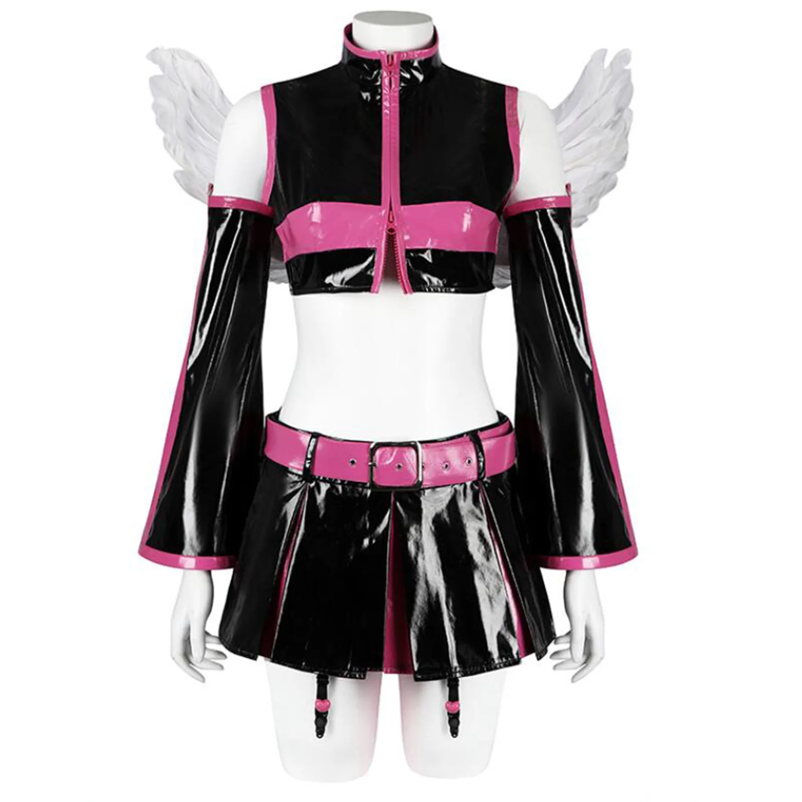 Disfraz de Anime Ririsa Amano Mikari Tachibana, uniforme de Cosplay con alas para mujer, traje de fiesta de carnaval de Halloween