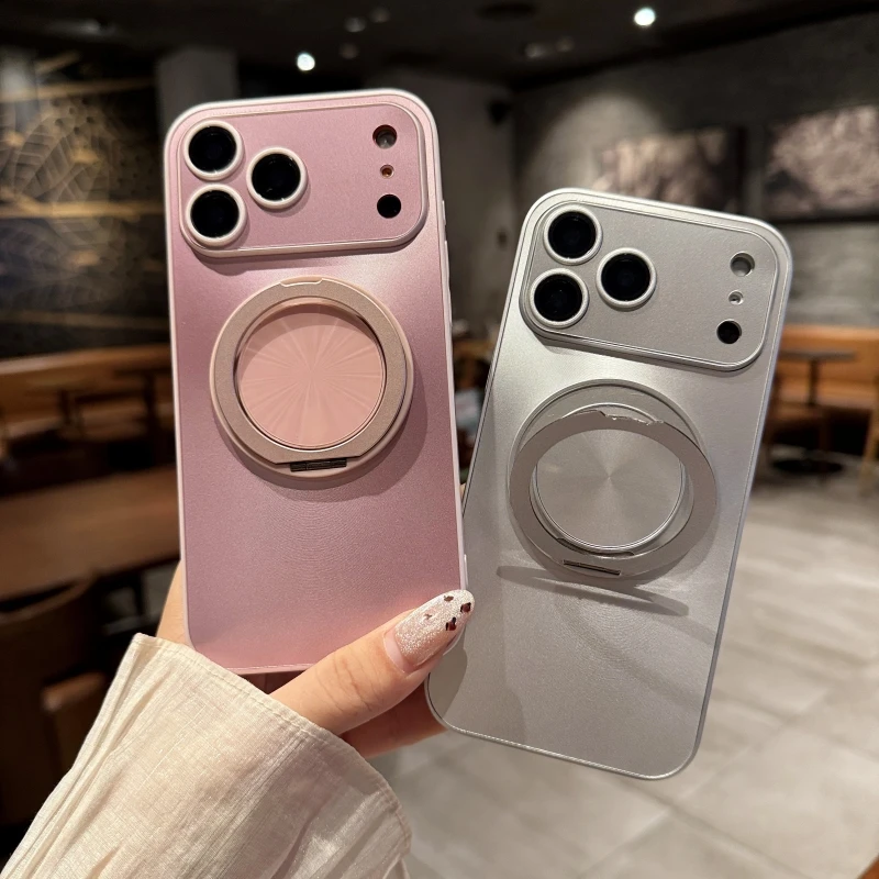 Aurora Bling Ring Holder Phone Case with Shockproof Bumper