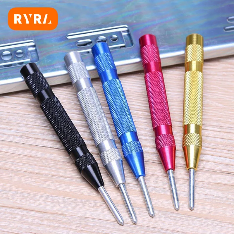 

Centre Hole Punch Automatic General Woodworking Metal Drill Spring Positioner Adjustable Loaded Punch Hand Tools For Metal Wood