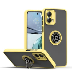Sleek Matte Shockproof Phone Case - Durable and Stylish Protection for Edge 30 Lite (Yellow)