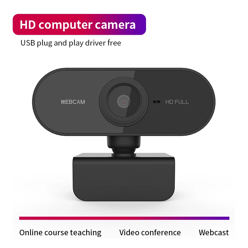 Mini computador Webcam com plugue USB, HD 720P, câmeras rotativas para transmissão ao vivo, videochamadas, trabalho de conferência
