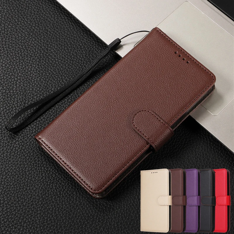 Anti-Theft Magnetic Leather Flip Wallet Case Cover