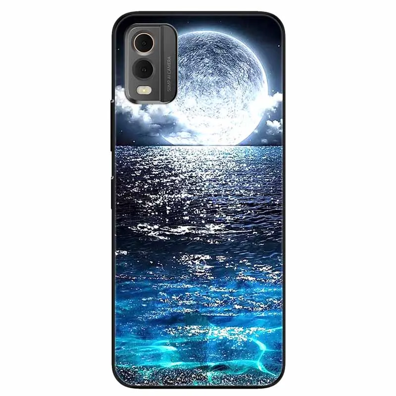 Cartoon Silicone Protective Soft Bumpers with Cool Wolf Design Phone Case