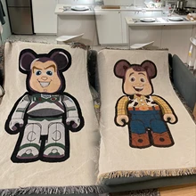 Speelgoed Verhaal Hudi Bearbricks Outdoor Gooi Deken Sofa Covers Chic Cobertor Decoraties Thuis Stofkap Airconditioning Dekens