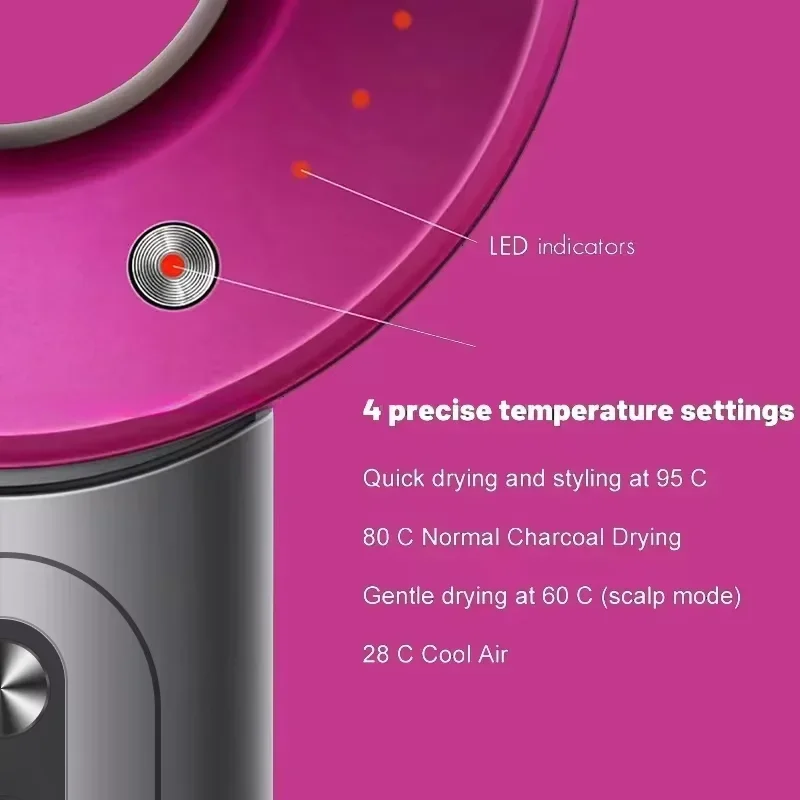5 in 1 Multifunction Hair Dryer Constant Temperature Hair Care Ionic Blow Dryer Electric Leafless Hair Dryer For Salon Household 4