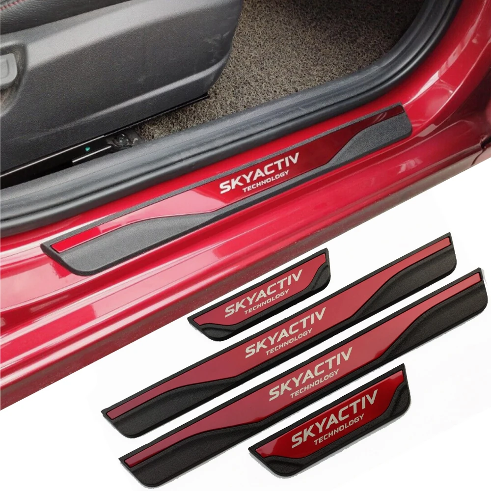 

Car For Mazda 6 2021 2022 Door Sill Scuff Plate Stainless Steel Protector Stickers Trim Cover Strips Pedal Accessories 2023 2024