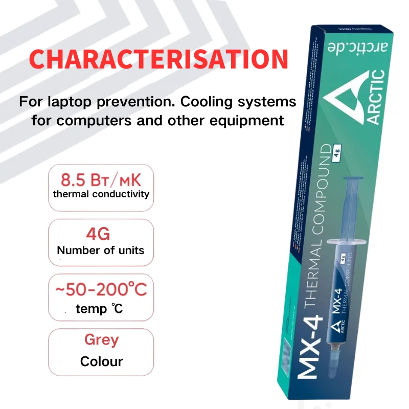 MX-4 4g Thermal grease processor Thermal Compound paste CPU GPU Cooler Cooling Fan fluid Conductive Heatsink Plaster thermal paste thermal glue