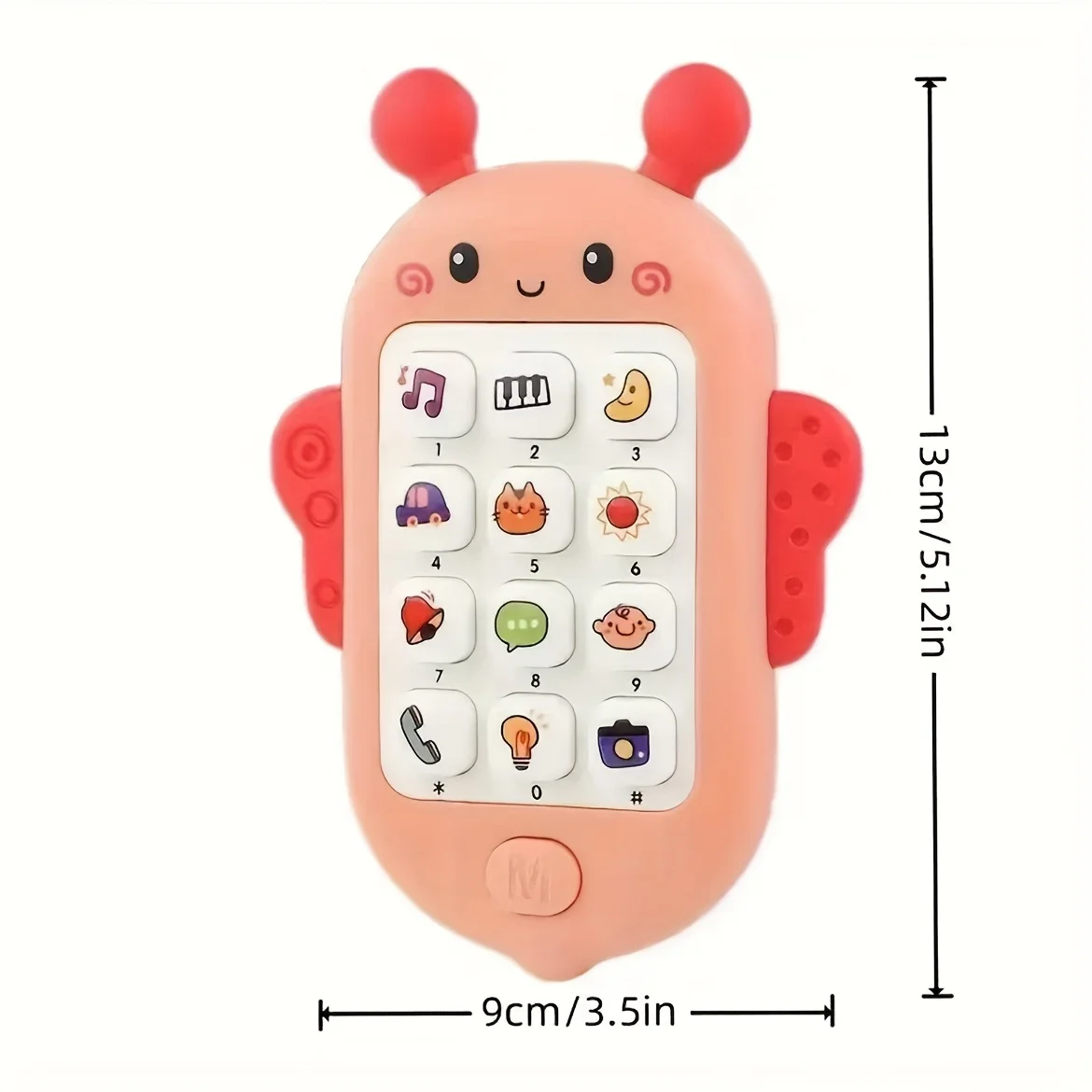 Bee Music Phone Learning Toy - Phone with Music, Stories, Numbers, Animals & Flashlight-like Mode,Battery-Powered (No Included)