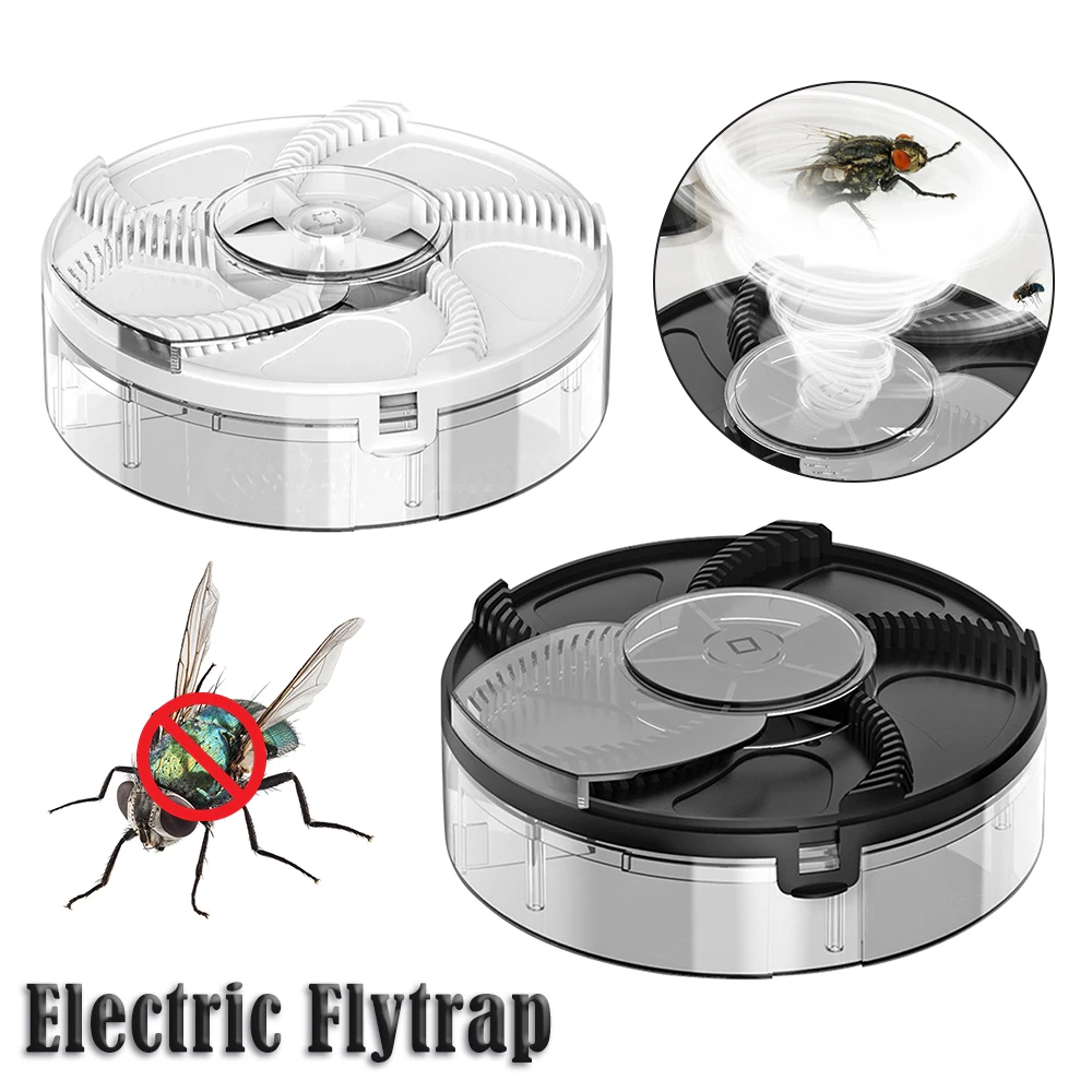 Automatic Flycatcher USB Rechargeable Fly Trap Electric Pest Catcher Indoor  Outdoor Insect Killers for Kitchen Home - AliExpress