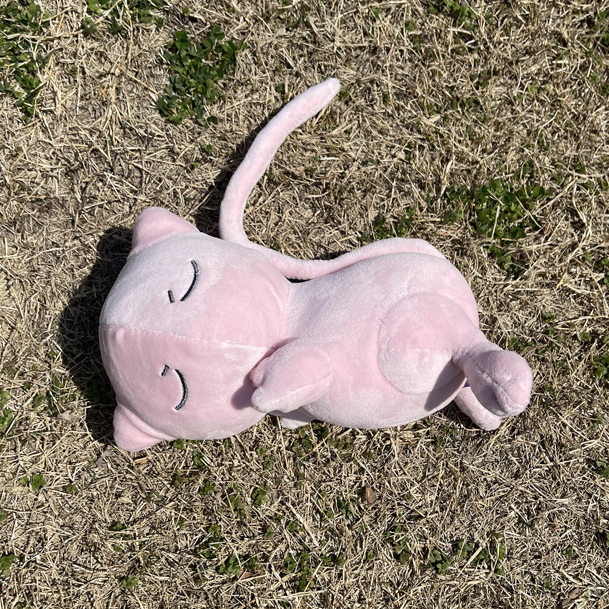 19cm Pokemon Sleeping Mewtwo Plush Toys Kawaii Go dex Mew Plush Doll Soft Stuffed Cartoon Doll Pillow Creative Birthday Gift