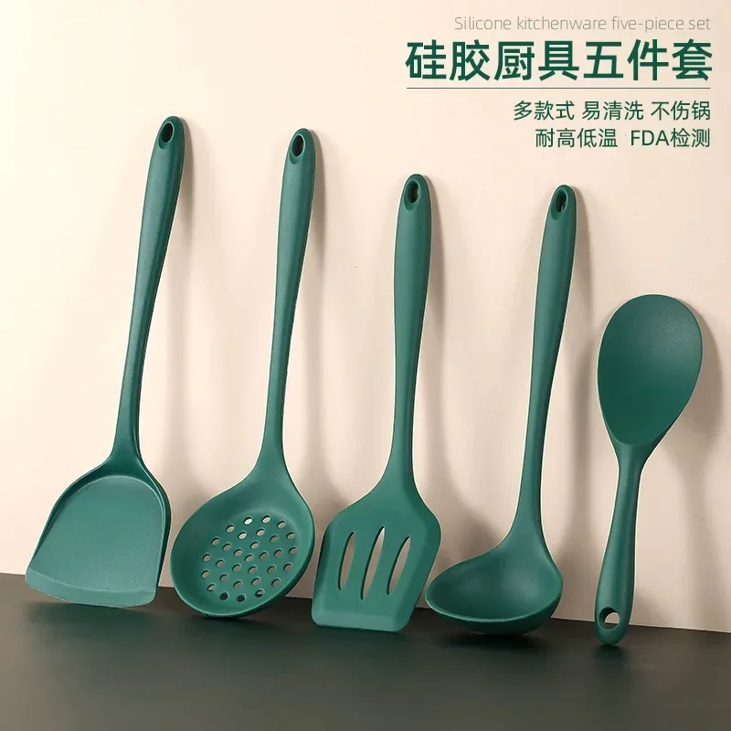 Silicone kitchenware Soup spoon spatula slotted spoon Non-stick cookware Food grade kitchen items kitchen utensils
