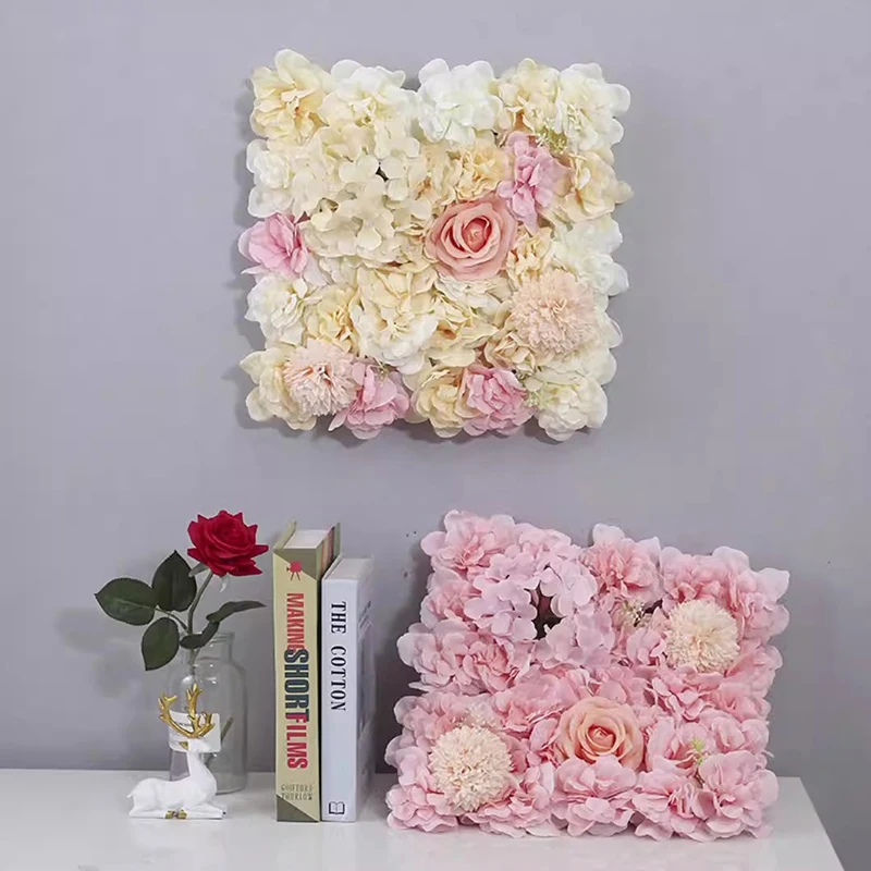 Artificial Silk Flowers Wall Panels