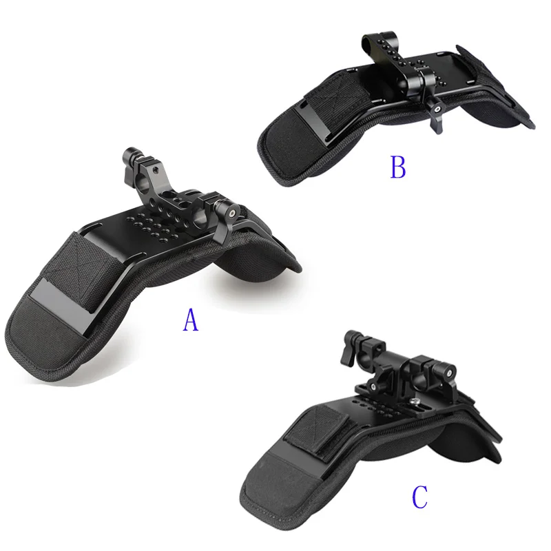 

FEICHAO Steady Shoulder Pad QR Baseplate 15mm Rod Clamp Holder Railblock for Camera Camcorder DV Support System DSLR Rig Mount