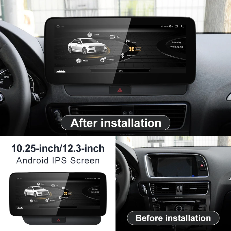 Reproductor de Video para Auto STWEI, Precio de Fábrica, 8G 64G Android 14, 12.3 Pulgadas, Carplay AUTO para AUDI 09-16 Q5, GPS, Navegación, Bluetooth, Radio Android 2