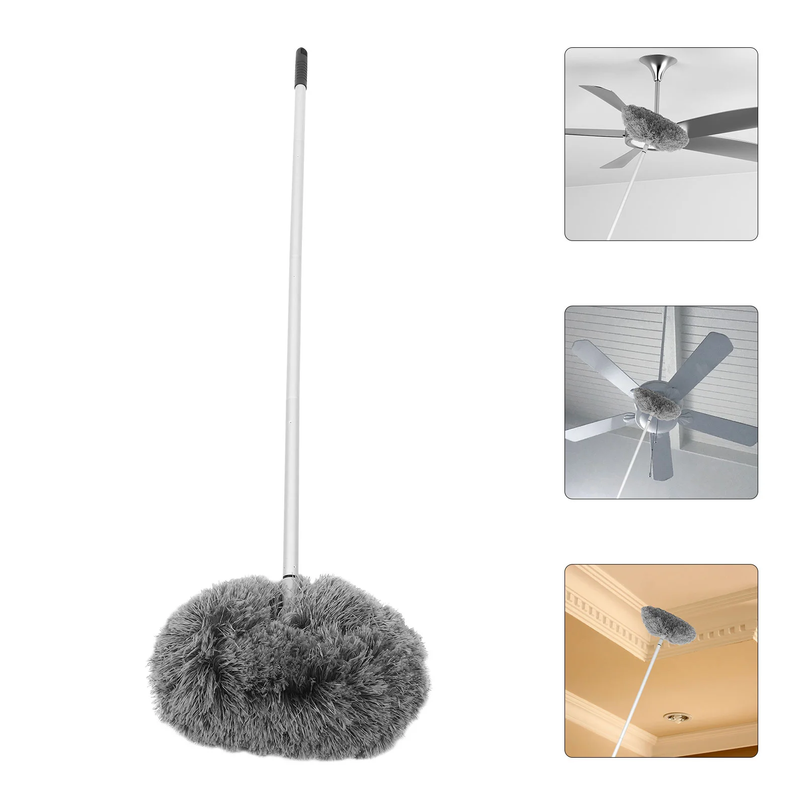 

Dust Brush Ceiling Fan Window Blind Cleaner Super Long Outdoor Spider Web Remover Dusting Wand Pp Cobweb Duster Desk