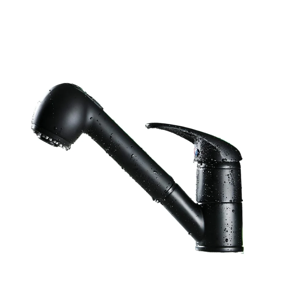 

Black Oiled Pull Out Sprayer Prep Kitchen Sink Faucet, Best Taps Pure Copper Brass Polished Faucet