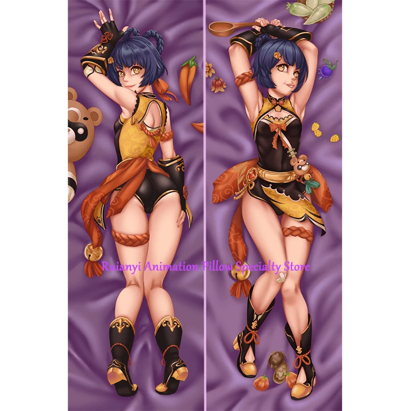 

Dakimakura Anime Xiangling Double-sided Print Life-size Body Game Pillow Cover Bedding Gifts