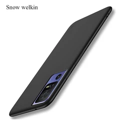 Ultra Thin Soft Silicone TPU Back Phone Cover - Transparent Protection Case for TCL 40 XE (Black)