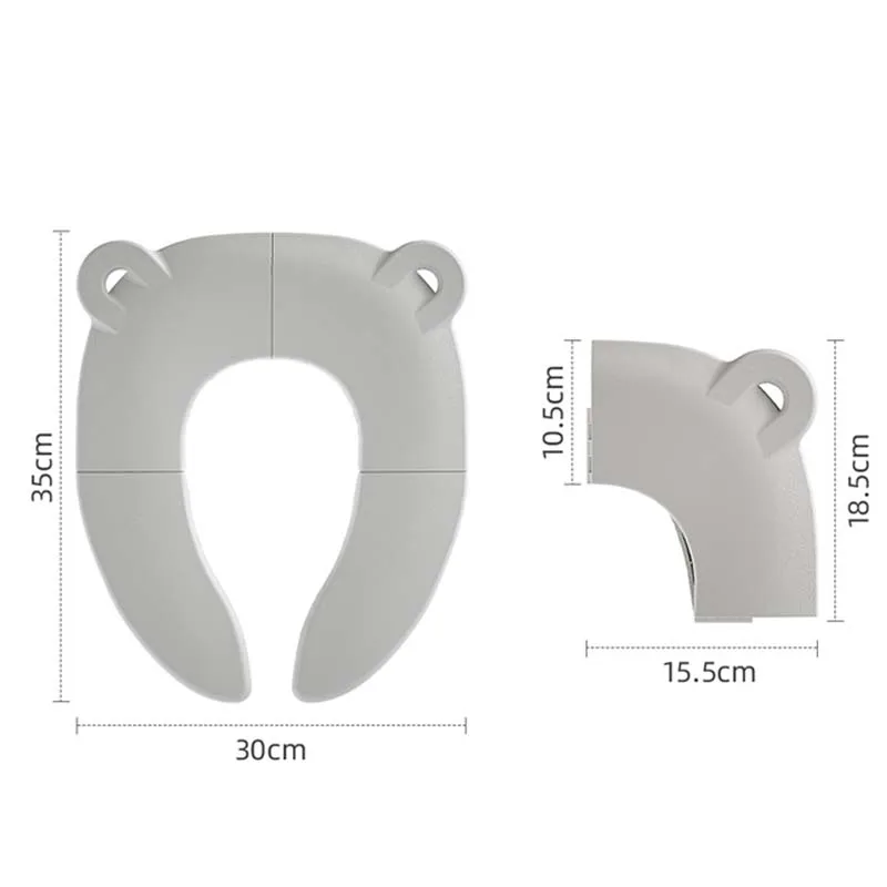 Baby Cartoon Travel Folding Potty Seat Toddler Portable Toilet Training Seat Children Urinal Cushion Children Pot Chair Pad /mat 4