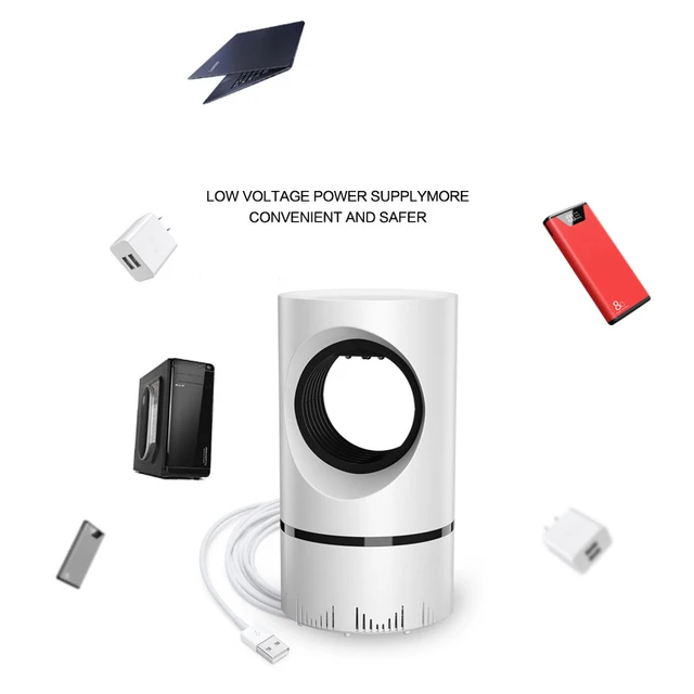 Fizikai Ölési Szúnyoggép Usb Éjszakai Fényhullám Rovar Csapda Sugárzás Nélküli Szúnyogtaszító A Nappali Hálószobához - Image 2