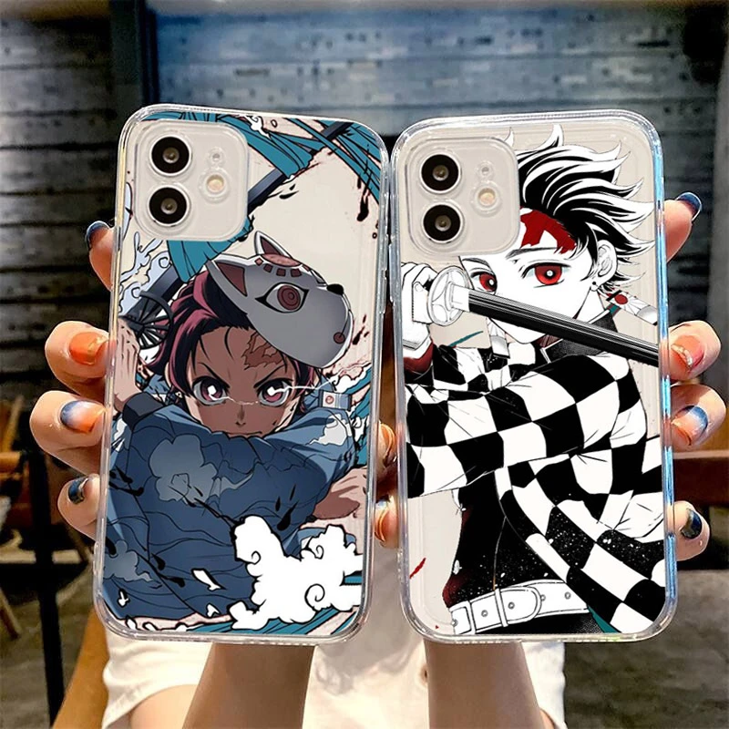 Japan Anime Demon Slayer Phone Case For iPhone 12 13 11 Pro Max Mini XR X XS 7 8 Plus 13Pro 11 Back Cover for iphone 13 Pro case iphone 13 mini slim case