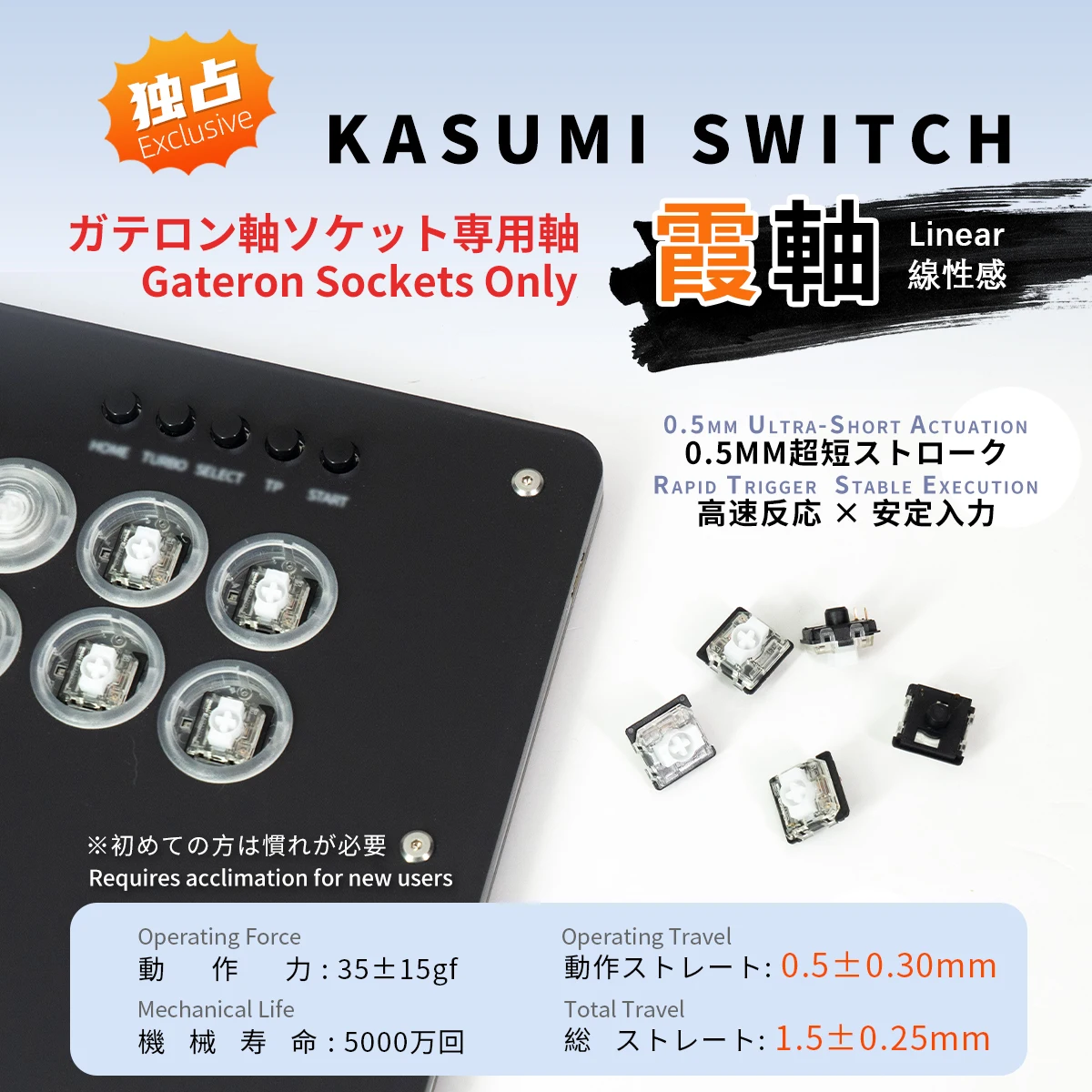 TIKITAKA Hitbox Panda/Wizard/Ghost Low profile Switch Joystick