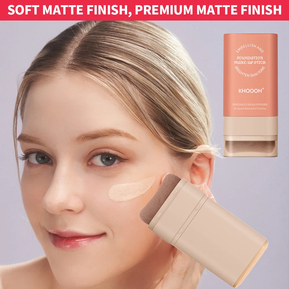 Multi-Use Matte Eraser Foundation Cream Stick Full Coverage Oil-control Face Base Flawless Concealers Stick Lasting Cosmetics 2