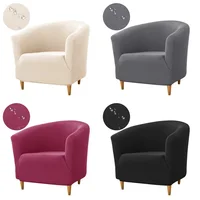 1PC Elastic Club Tub Armchair Cover Living Room Stretch Bar Accent Chair Slipcovers Single Sofa Covers for Counter Bedroom 1