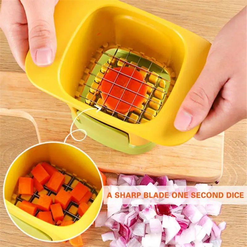 Multifunctional Vegetable Chopper French Fries Cutter Household Hand Pressure Onion Dicer Cucumber Potato Slicer Kitchen Tools