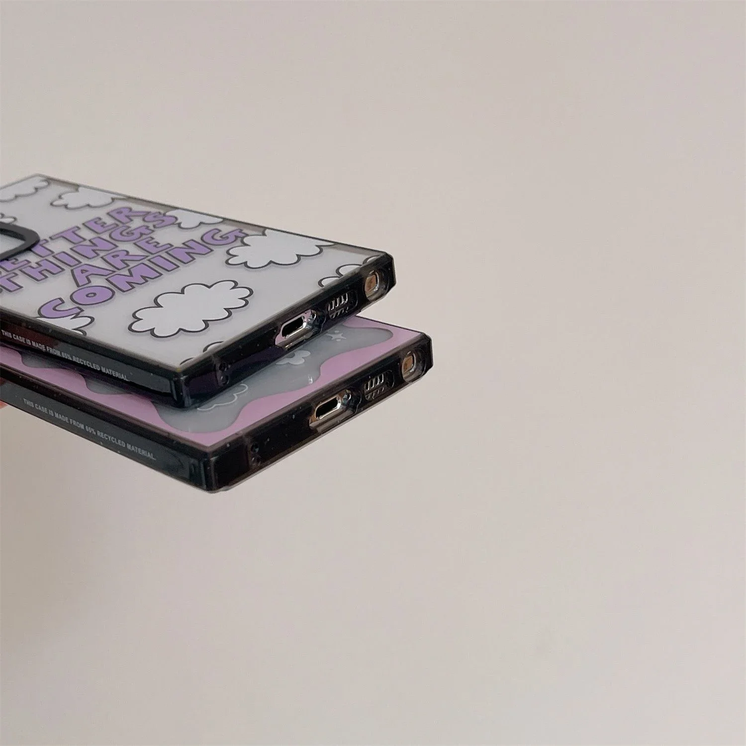 Better Days Are Coming Acrylic Black Border Case for Samsung Galaxy S22 S23 S24 Ultra S22+ S23+ S24 Plus Cover Protective Case